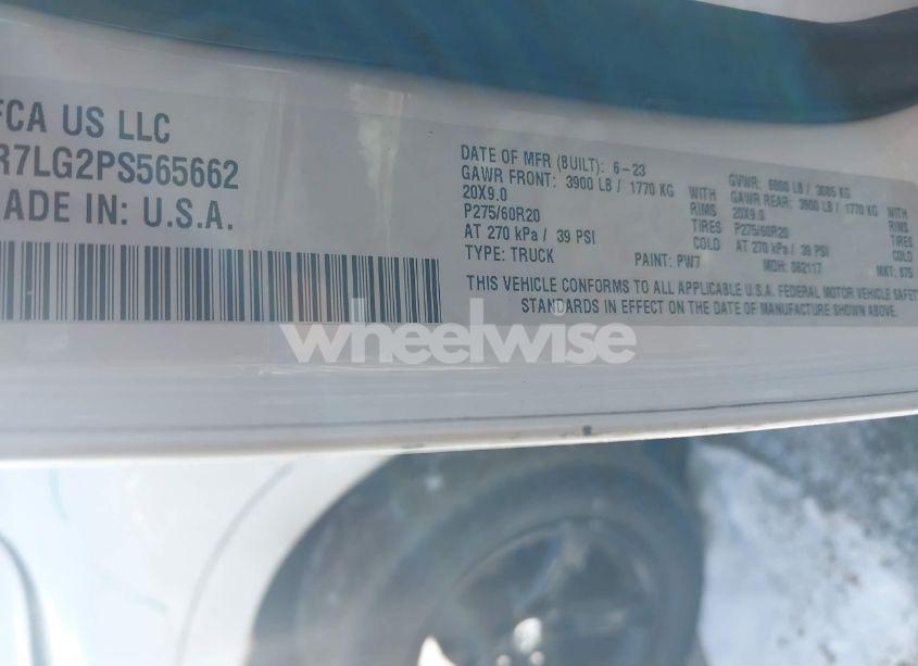 Photo 9 of 2023 Ram 1500 CLASSIC WARLOCK 4X4 5'7 BOX (VIN 1C6RR7LG2PS565662)