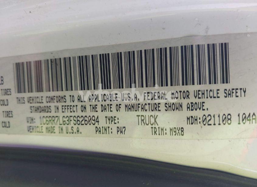 Photo 9 of 2015 Ram 1500 OUTDOORSMAN (VIN 1C6RR7LG3FS626094)