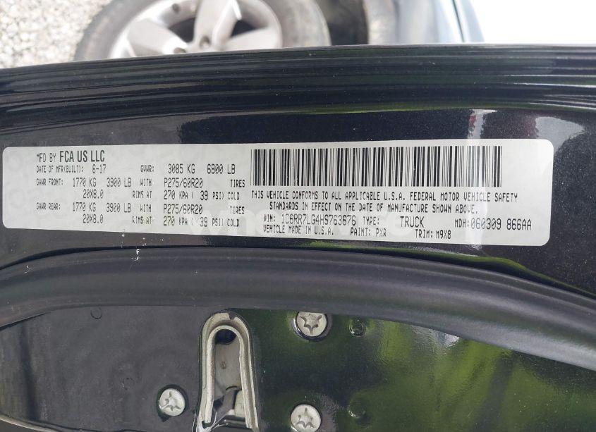 Photo 9 of 2017 Ram 1500 BIG HORN 4X4 5'7 BOX (VIN 1C6RR7LG4HS763676)