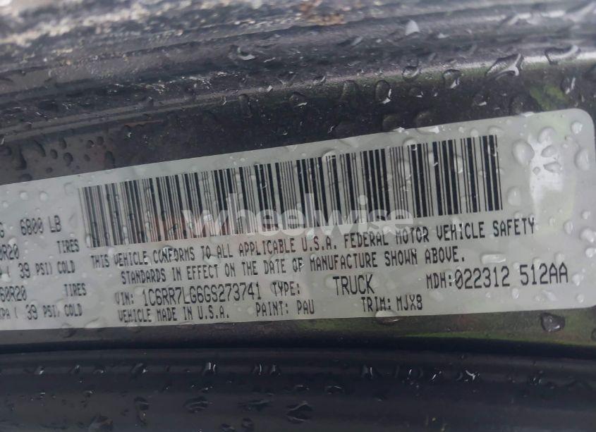 Photo 9 of 2016 Ram 1500 OUTDOORSMAN (VIN 1C6RR7LG6GS273741)