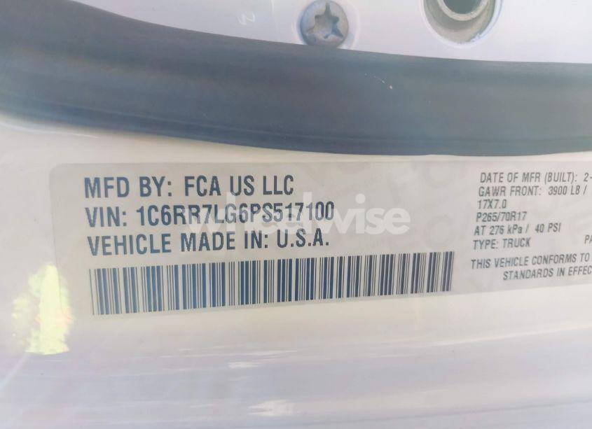 Photo 9 of 2023 Ram 1500 CLASSIC SLT 4X4 5'7 BOX (VIN 1C6RR7LG6PS517100)