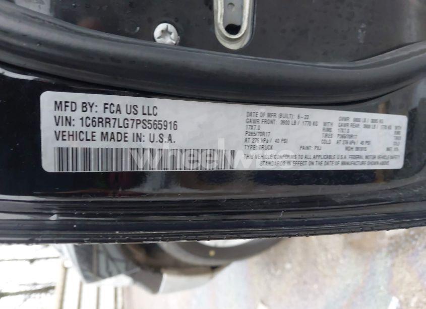 Photo 9 of 2023 Ram 1500 CLASSIC SLT 4X4 5'7 BOX (VIN 1C6RR7LG7PS565916)