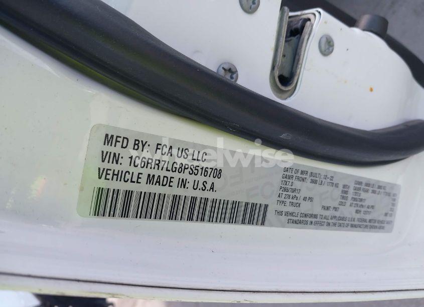 Photo 9 of 2023 Ram 1500 CLASSIC SLT 4X4 5'7 BOX (VIN 1C6RR7LG8PS516708)