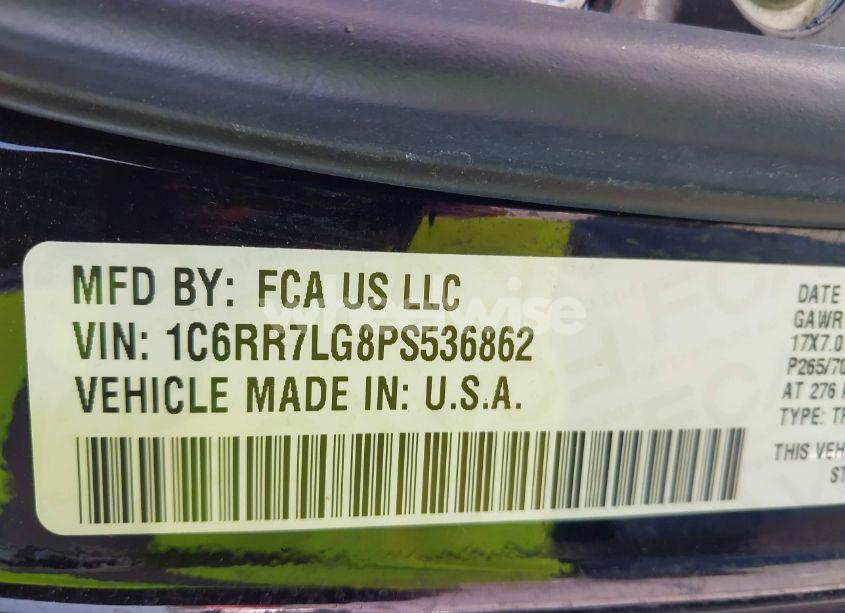 Photo 9 of 2023 Ram 1500 CLASSIC SLT 4X4 5'7 BOX (VIN 1C6RR7LG8PS536862)