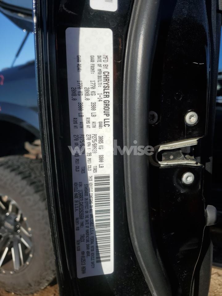Photo 12 of 2014 RAM 1500 SLT (VIN 1C6RR7LGXES262660)