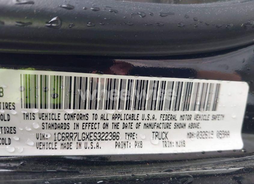 Photo 9 of 2014 Ram 1500 BIG HORN (VIN 1C6RR7LGXES322386)