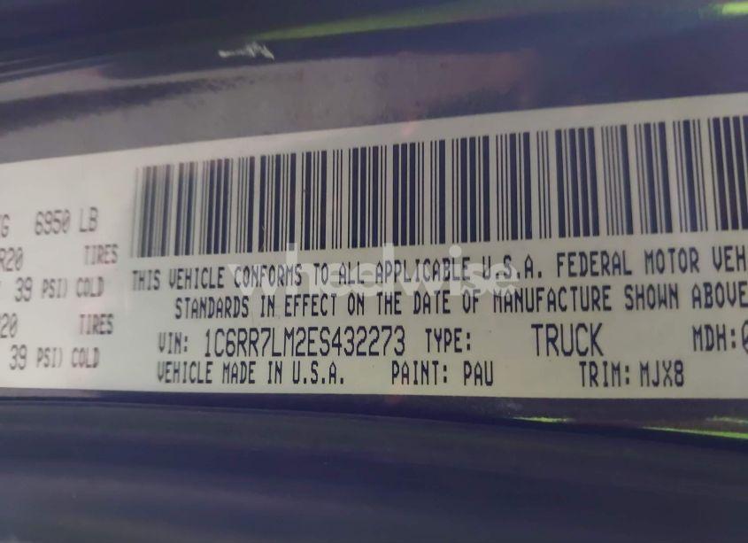 Photo 9 of 2014 Ram 1500 BIG HORN (VIN 1C6RR7LM2ES432273)