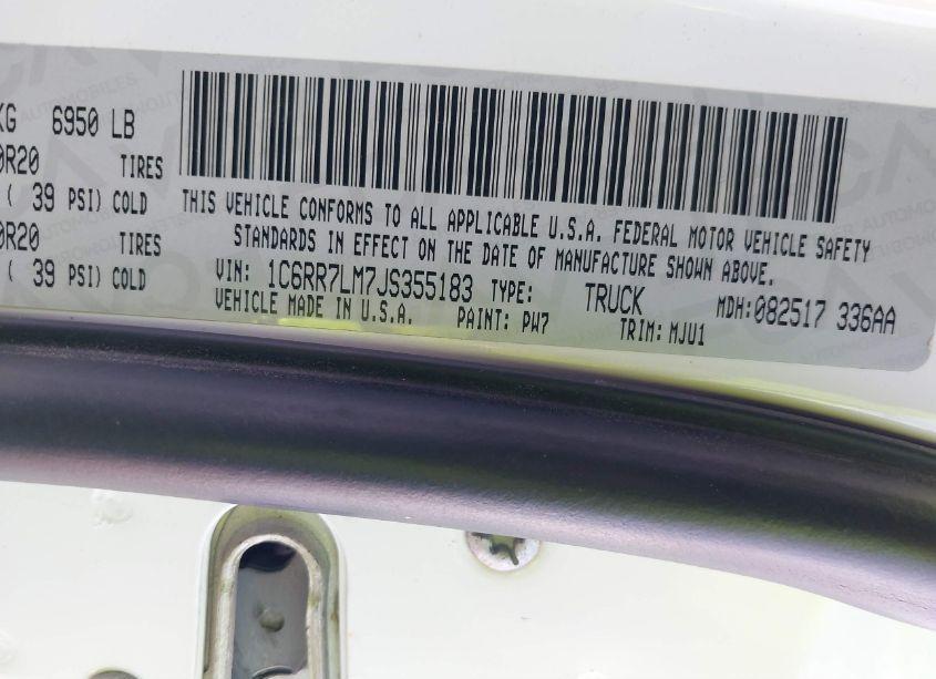 Photo 9 of 2018 Ram 1500 BIG HORN 4X4 5'7 BOX (VIN 1C6RR7LM7JS355183)