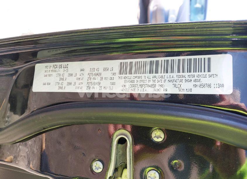 Photo 9 of 2015 Ram 1500 (VIN 1C6RR7LM8FS704858)