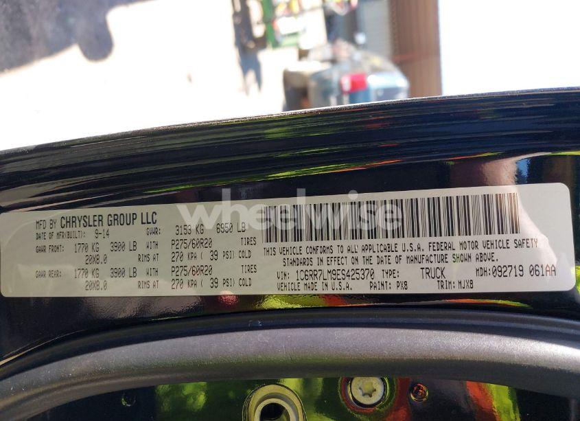 Photo 9 of 2014 Ram 1500 BIG HORN (VIN 1C6RR7LM9ES425370)