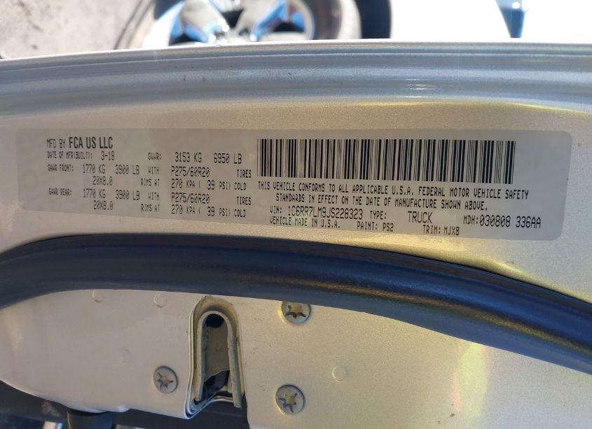Photo 9 of 2018 Ram 1500 BIG HORN 4X4 5'7 BOX (VIN 1C6RR7LM9JS228323)