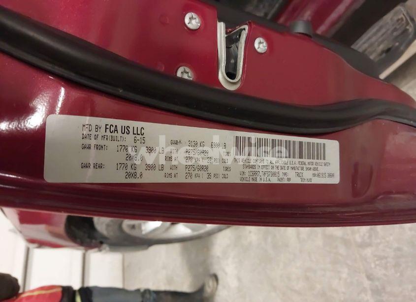 Photo 9 of 2015 Ram 1500 BIG HORN (VIN 1C6RR7LT0FS730815)