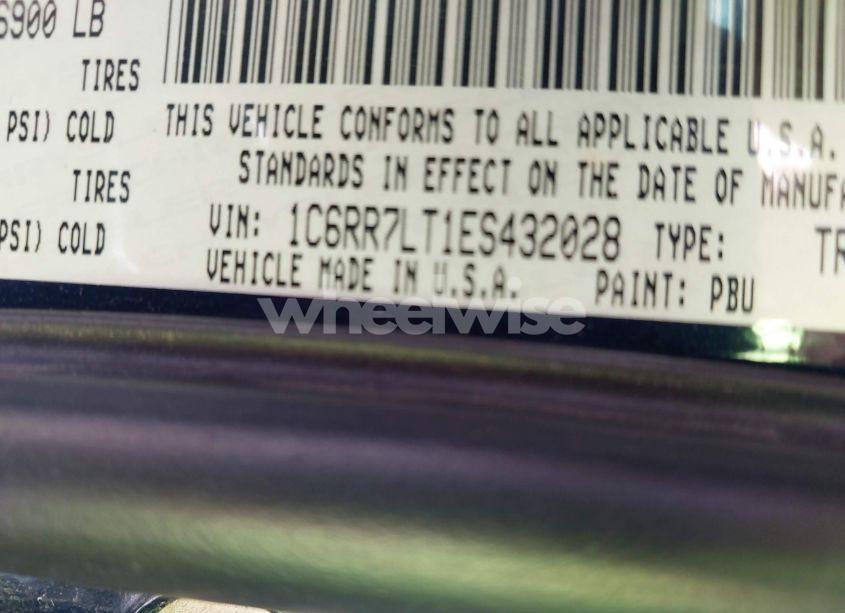 Photo 9 of 2014 Ram 1500 BIG HORN (VIN 1C6RR7LT1ES432028)