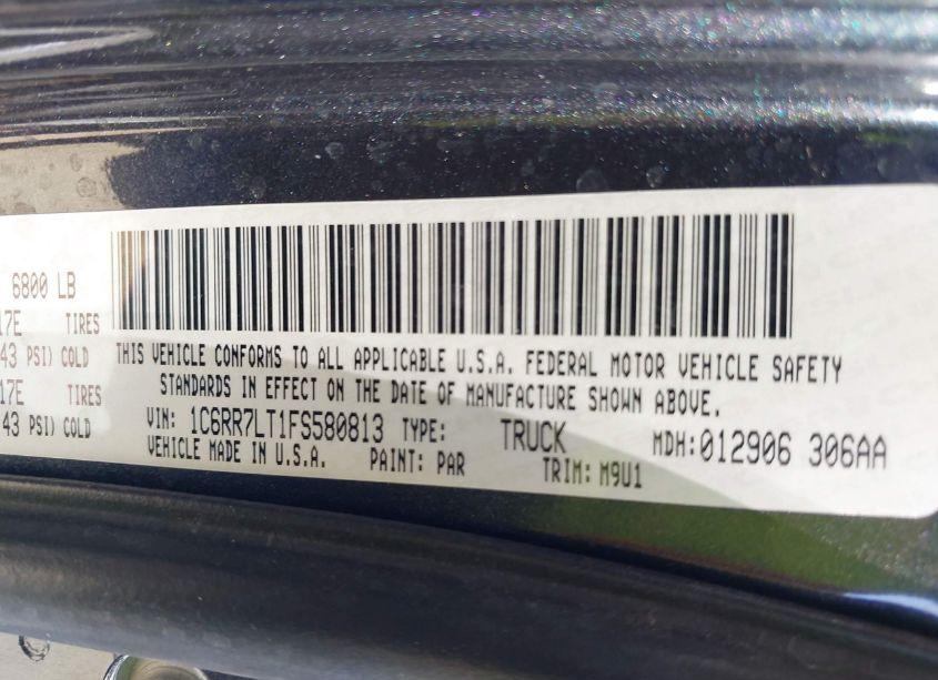 Photo 9 of 2015 Ram 1500 OUTDOORSMAN (VIN 1C6RR7LT1FS580813)