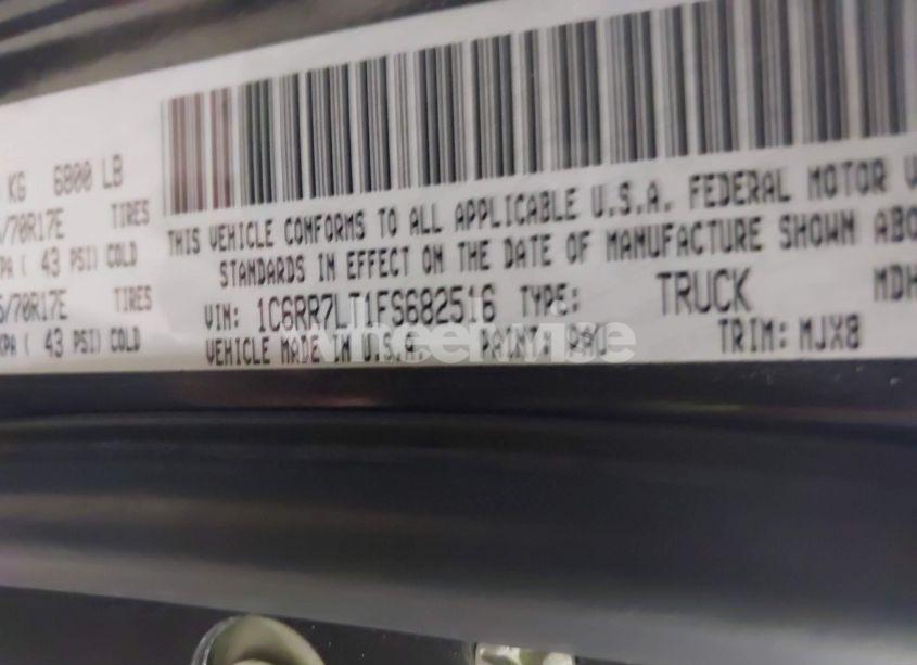 Photo 9 of 2015 Ram 1500 OUTDOORSMAN (VIN 1C6RR7LT1FS682516)