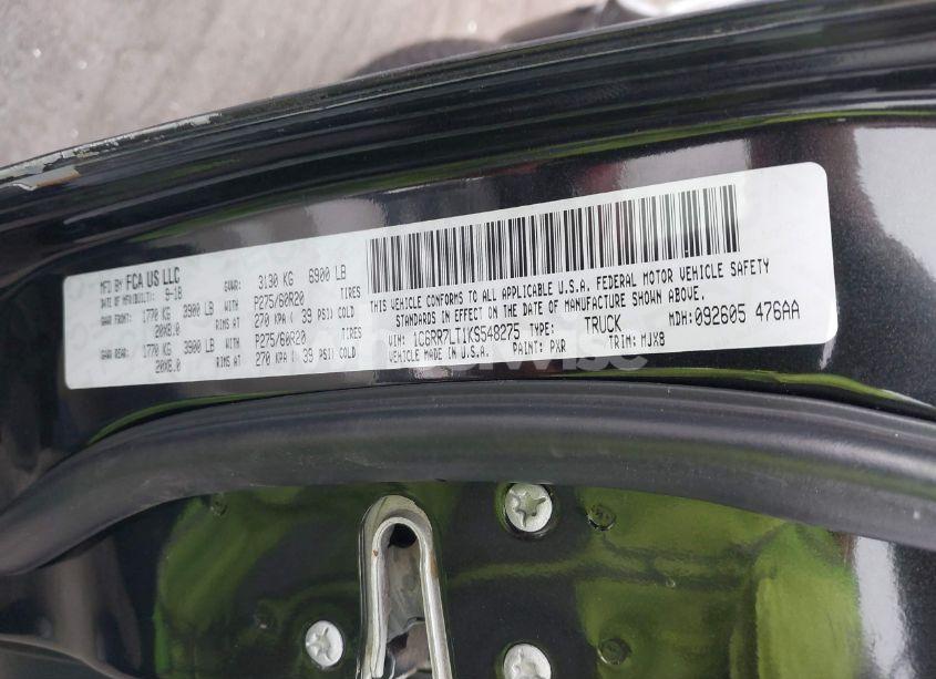 Photo 9 of 2019 Ram 1500 CLASSIC BIG HORN 4X4 5'7 BOX (VIN 1C6RR7LT1KS548275)