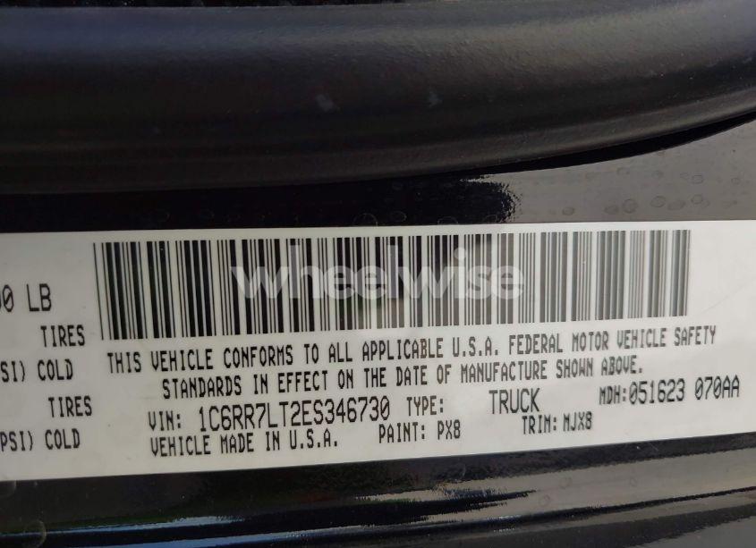 Photo 9 of 2014 Ram 1500 BIG HORN (VIN 1C6RR7LT2ES346730)