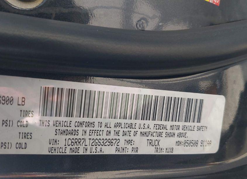 Photo 9 of 2016 Ram 1500 BIG HORN (VIN 1C6RR7LT2GS329672)