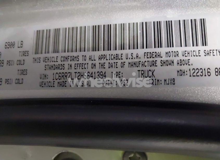 Photo 9 of 2017 Ram 1500 BIG HORN 4X4 5'7 BOX (VIN 1C6RR7LT2HS641394)