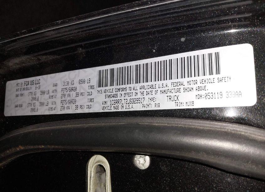 Photo 9 of 2018 Ram 1500 BIG HORN 4X4 5'7 BOX (VIN 1C6RR7LT2JS329517)