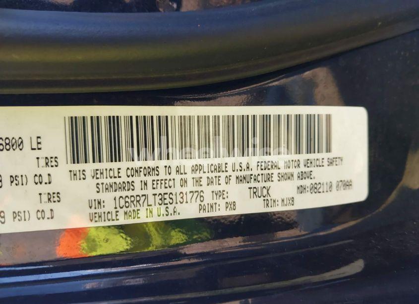 Photo 9 of 2014 Ram 1500 BIG HORN (VIN 1C6RR7LT3ES131776)