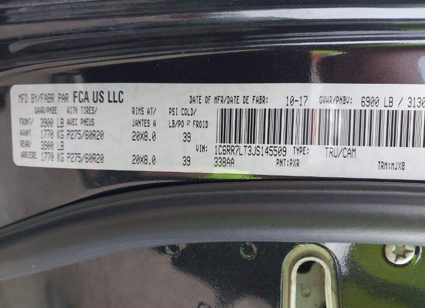 Photo 9 of 2018 Ram 1500 SLT (VIN 1C6RR7LT3JS145509)