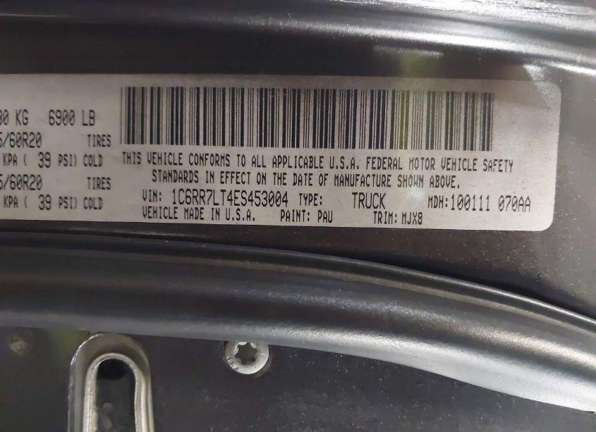 Photo 9 of 2014 Ram 1500 BIG HORN (VIN 1C6RR7LT4ES453004)