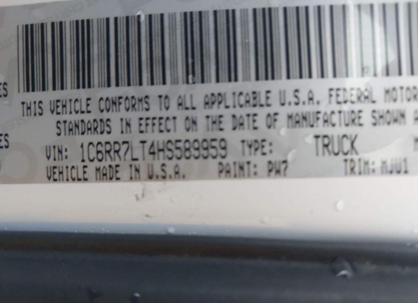 Photo 9 of 2017 Ram 1500 BIG HORN 4X4 5'7 BOX (VIN 1C6RR7LT4HS589959)