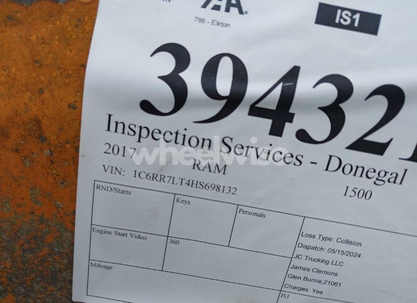 Photo 9 of 2017 Ram 1500 BIG HORN 4X4 5'7 BOX (VIN 1C6RR7LT4HS698132)