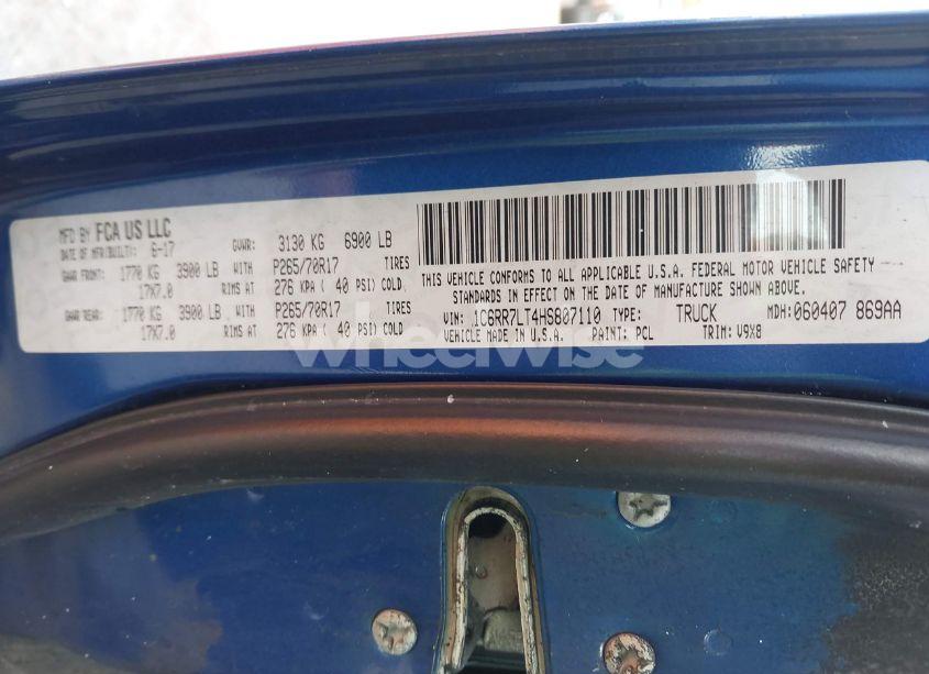 Photo 9 of 2017 Ram 1500 SLT 4X4 5'7 BOX (VIN 1C6RR7LT4HS807110)