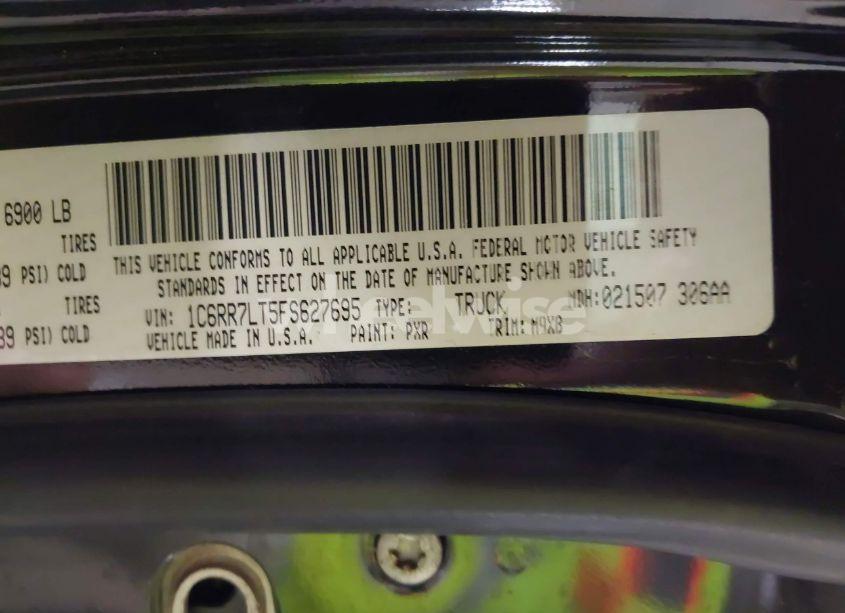 Photo 9 of 2015 Ram 1500 OUTDOORSMAN (VIN 1C6RR7LT5FS627695)