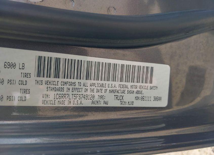 Photo 9 of 2015 Ram 1500 LONE STAR (VIN 1C6RR7LT5FS749120)