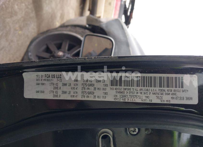 Photo 9 of 2015 Ram 1500 BIG HORN (VIN 1C6RR7LT5FS757511)