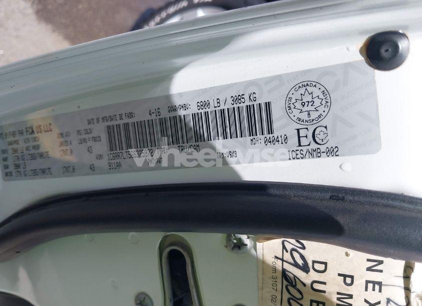 Photo 9 of 2016 Ram 1500 SLT (VIN 1C6RR7LT5GS325972)