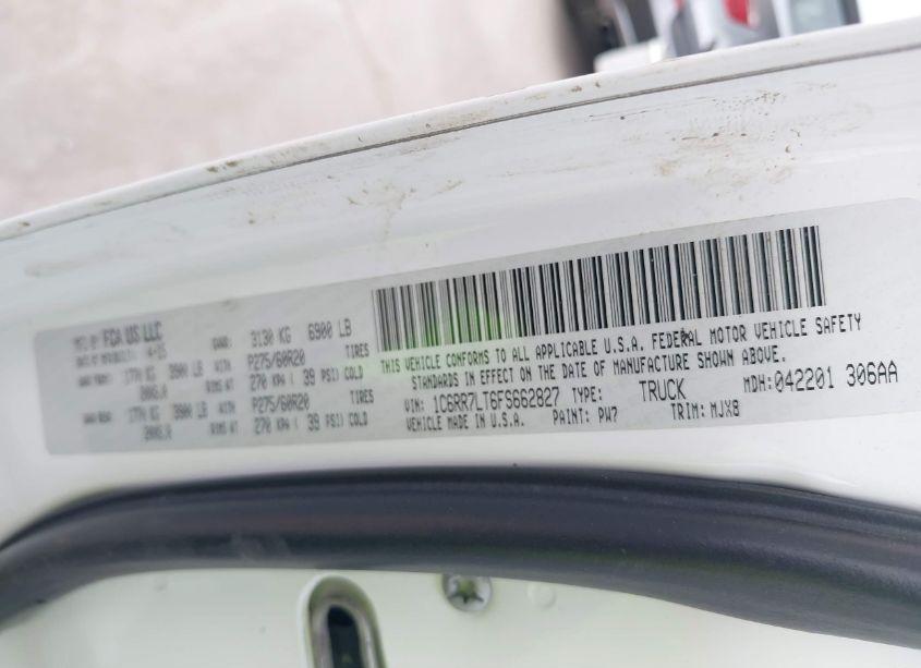 Photo 9 of 2015 Ram 1500 OUTDOORSMAN (VIN 1C6RR7LT6FS662827)