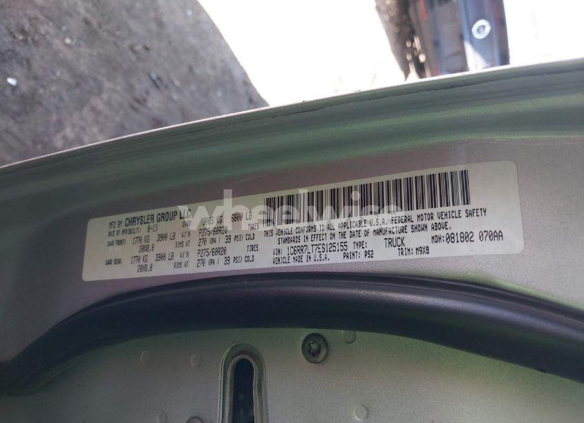 Photo 9 of 2014 Ram 1500 BIG HORN (VIN 1C6RR7LT7ES125155)