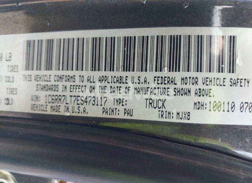 Photo 9 of 2014 Ram 1500 BIG HORN (VIN 1C6RR7LT7ES473117)