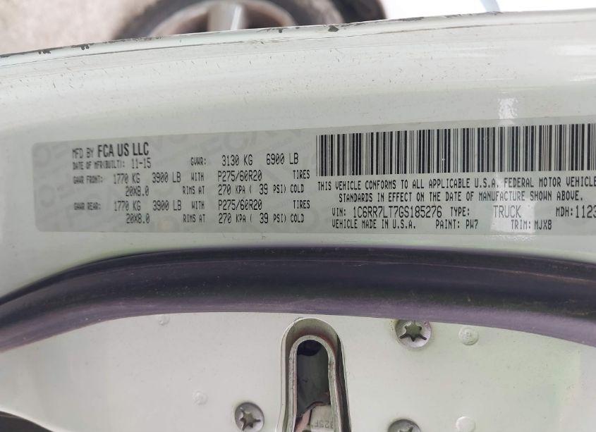 Photo 9 of 2016 Ram 1500 LONE STAR (VIN 1C6RR7LT7GS185276)