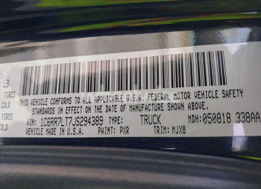 Photo 9 of 2018 Ram 1500 BIG HORN 4X4 5'7 BOX (VIN 1C6RR7LT7JS294389)