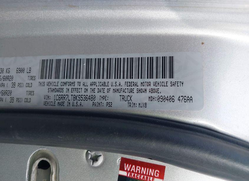 Photo 9 of 2019 Ram 1500 CLASSIC BIG HORN (VIN 1C6RR7LT8KS536480)