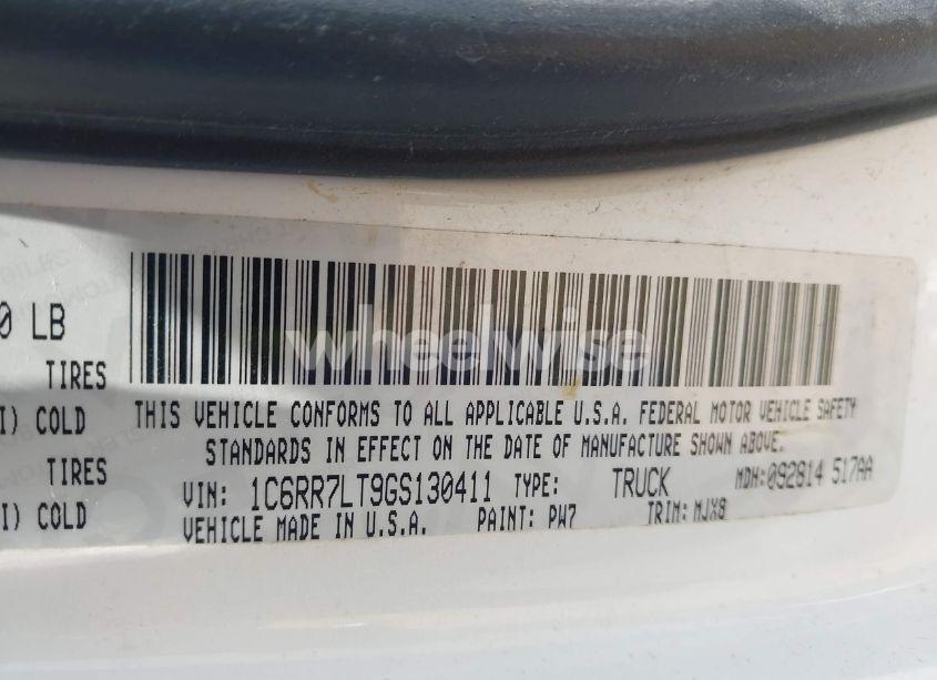 Photo 9 of 2016 Ram 1500 LONE STAR (VIN 1C6RR7LT9GS130411)