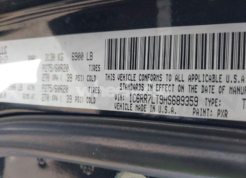 Photo 9 of 2017 Ram 1500 BIG HORN 4X4 5'7 BOX (VIN 1C6RR7LT9HS689359)