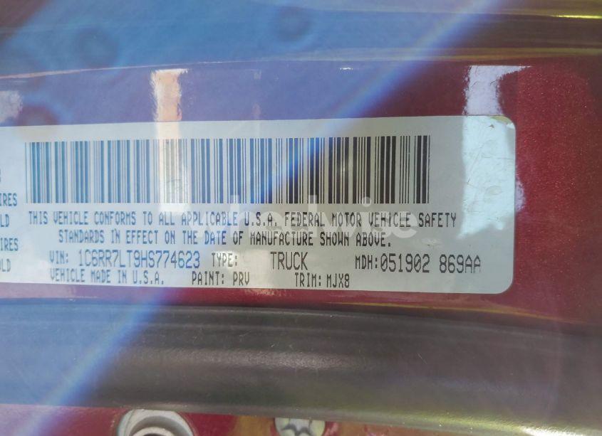 Photo 9 of 2017 Ram 1500 BIG HORN 4X4 5'7 BOX (VIN 1C6RR7LT9HS774623)