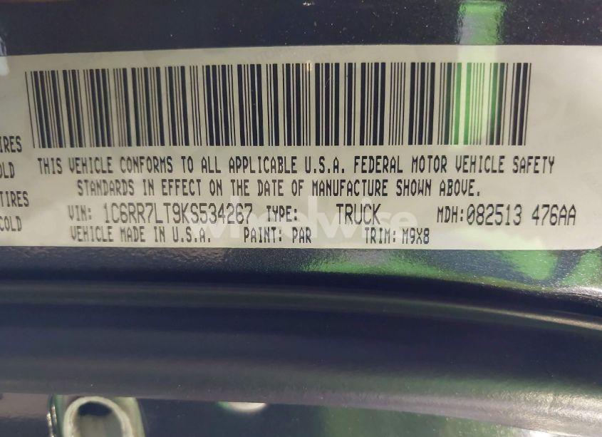 Photo 9 of 2019 Ram 1500 CLASSIC BIG HORN 4X4 5'7 BOX (VIN 1C6RR7LT9KS534267)