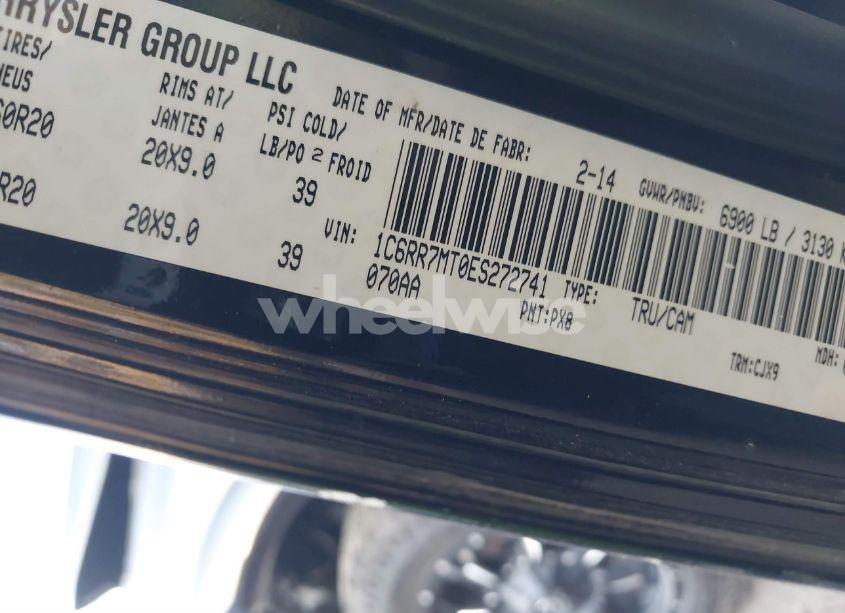 Photo 9 of 2014 Ram 1500 SPORT (VIN 1C6RR7MT0ES272741)