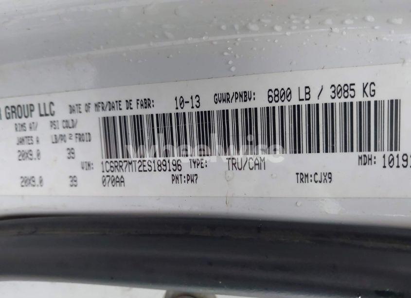 Photo 9 of 2014 Ram 1500 SPORT (VIN 1C6RR7MT2ES189196)