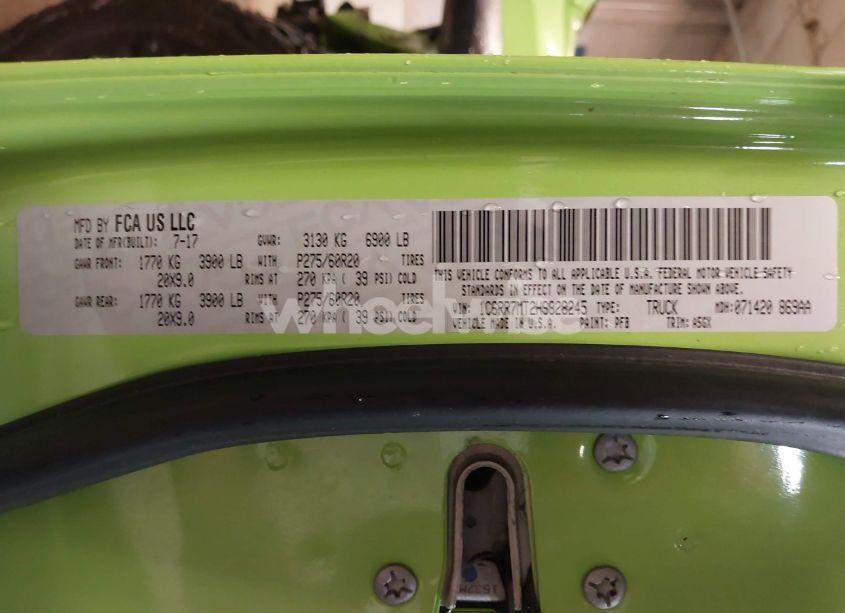 Photo 9 of 2017 Ram 1500 SPORT 4X4 5'7 BOX (VIN 1C6RR7MT2HS828245)