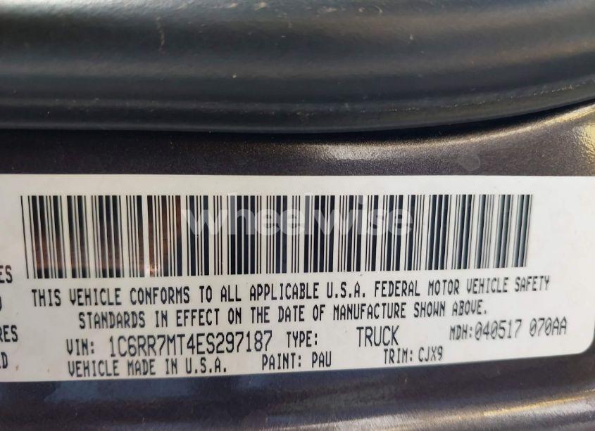 Photo 9 of 2014 Ram 1500 SPORT (VIN 1C6RR7MT4ES297187)