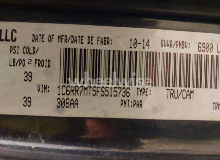 Photo 9 of 2015 Ram 1500 SPORT (VIN 1C6RR7MT5FS515736)