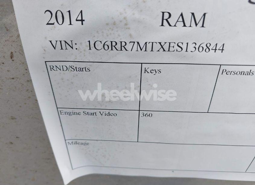 Photo 9 of 2014 Ram 1500 SPORT (VIN 1C6RR7MTXES136844)